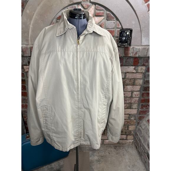 utility jacket vintage 70s zip out sherpas lined tan - Picture 1 of 13